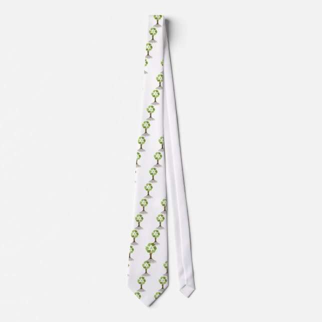 Corbata Reciclaje del árbol (Anverso)