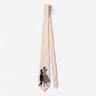 Corbata Recién casados al estilo Art Déco, la novia y el n