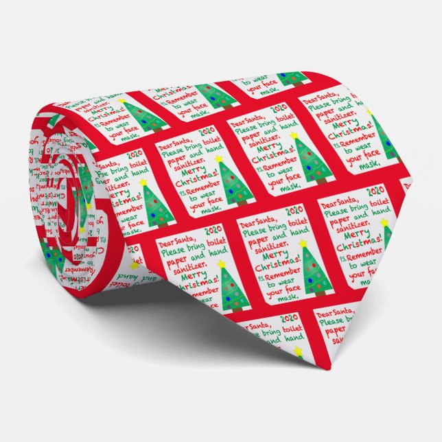 Corbata Recordando a 2020 Navidades (Enrollado)