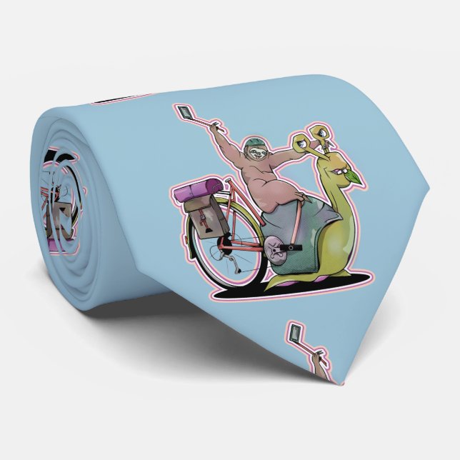 Corbata Recorrido lento en bicicleta (Enrollado)