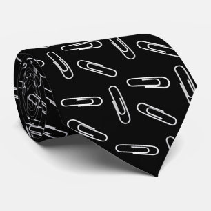 Corbata Recortes de papel en negro