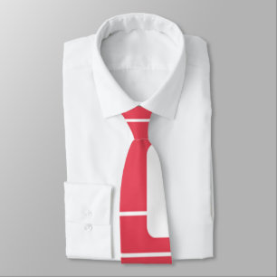 Corbata Rectángulos abiertos y cerrados - Rojo