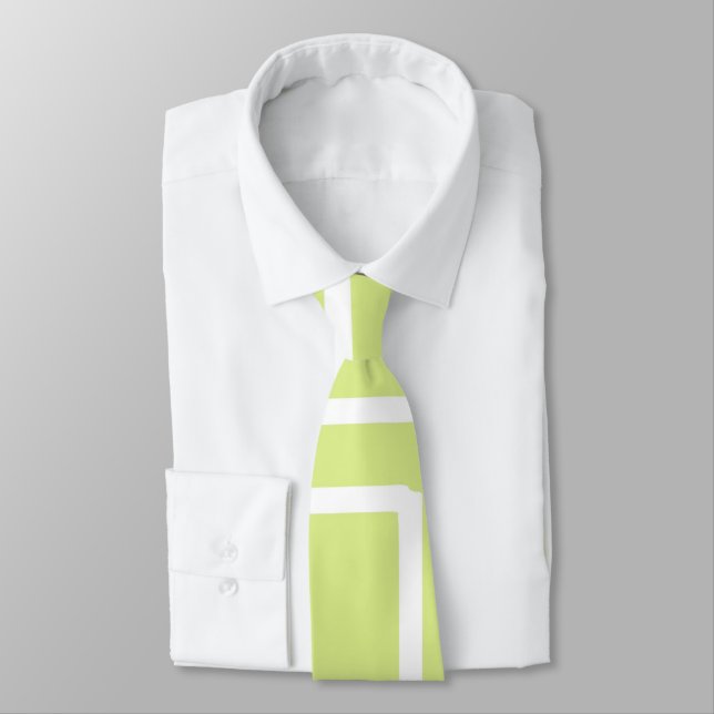 Corbata Rectángulos blancos modernos retros en la uva (Atado)