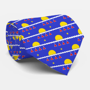Corbata Recuerdos de la bandera de Tlicho atan el cuello d