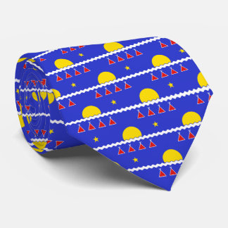 Corbata Recuerdos de la bandera de Tlicho atan el cuello d