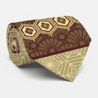 Corbata Red and Golden Tortoise Pattern