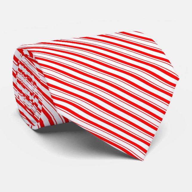 Corbata Red and White Candy Cane Christmas (Enrollado)
