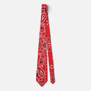 Corbata Red Bandana Neck Tie