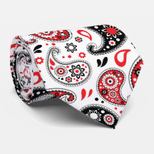 Red Bandana Paisley Country Western Christmas
