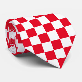 Corbata Red Checkered