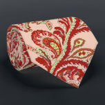 Corbata Red Coral Lime Paisley Boda Tie<br><div class="desc">Análoga roja y verde Mehndi indio Paisley Vintage Peacock Wedding Party para los chicos. Padre de la Novia, Padre de Groom, Groomsman, Mejor Hombre y Groom. Naranja de coral de frambuesa rosa y diseño Boda de paisley retro amarillo. Vintage Inspiración Paisley Estética Mehndi Indian Paisley Bodas Ties. También es perfecto...</div>