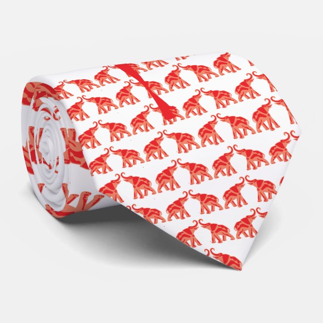 Corbata Red Elephant Tie (Enrollado)