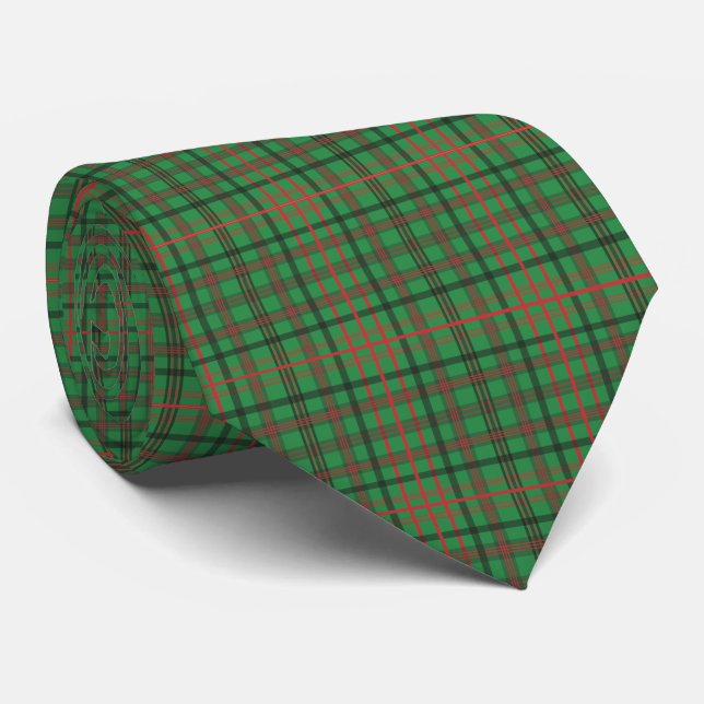 Corbata Red Green Plaid Tartan Navidades Tartan Buffalo Pl (Enrollado)