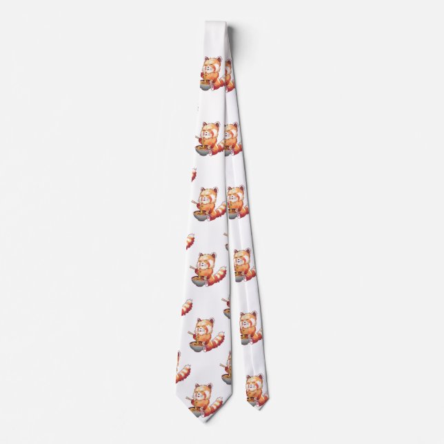 Corbata Red Panda Ramen Necea Tie (Anverso)