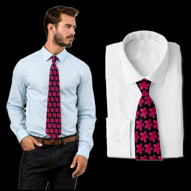 Corbata Red Plumeria Floral Necesario (Subido por el creador)
