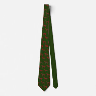 Corbata Red Stewart Plaid Dog