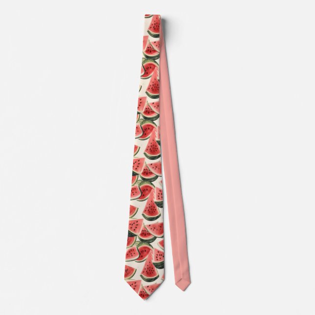 Corbata Refrescar patrón de sandía (Anverso)
