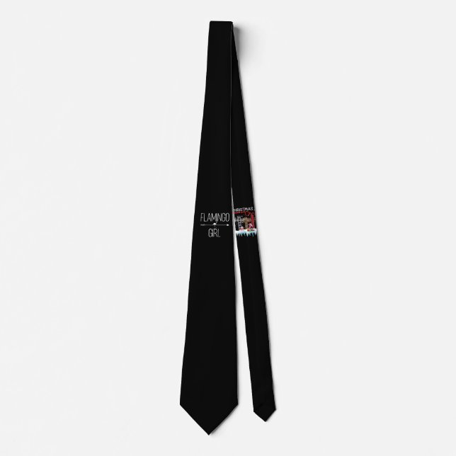 Corbata Regalo Chica Flamingo Para Mujeres De Ave (Anverso)