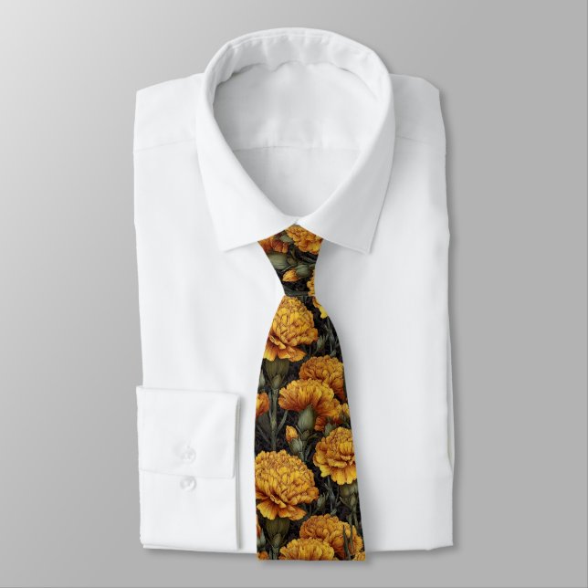 Corbata Regalo clásico de flor de clavel para padrino (Atado)