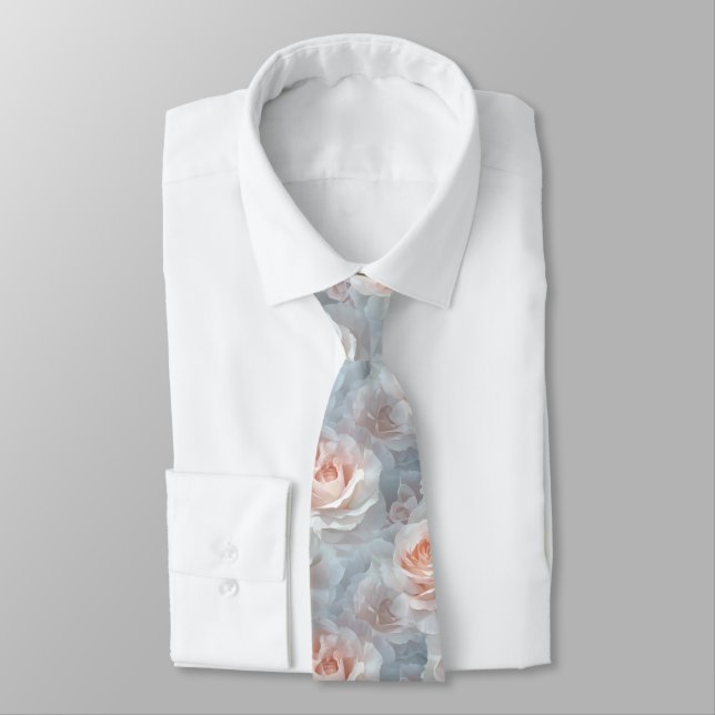 Corbata Regalo Clásico de Flor de Rosa para Padrino (Atado)