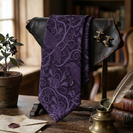 Corbata Regalo de cuervo floral de Dark Academia para aman
