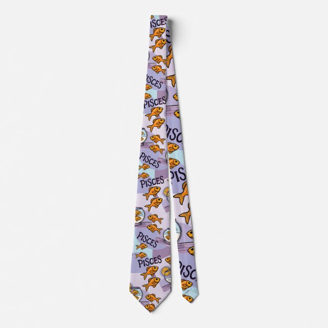 Corbata Regalo de diseño de Pisces para las estrellas de Z (Anverso)