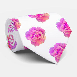 Corbata Regalo de fiesta de patrón floral de rosa vintage