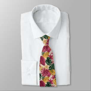 Corbata Regalo de Navidad adorable para él Flor tropical