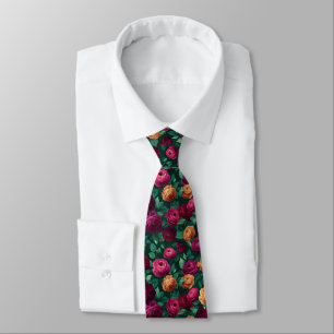 Corbata Regalo de Navidad Adorable para Hombres Ranunculus
