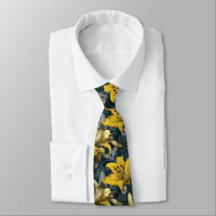 Corbata Regalo de Navidad elegante para novio Lirios Flora