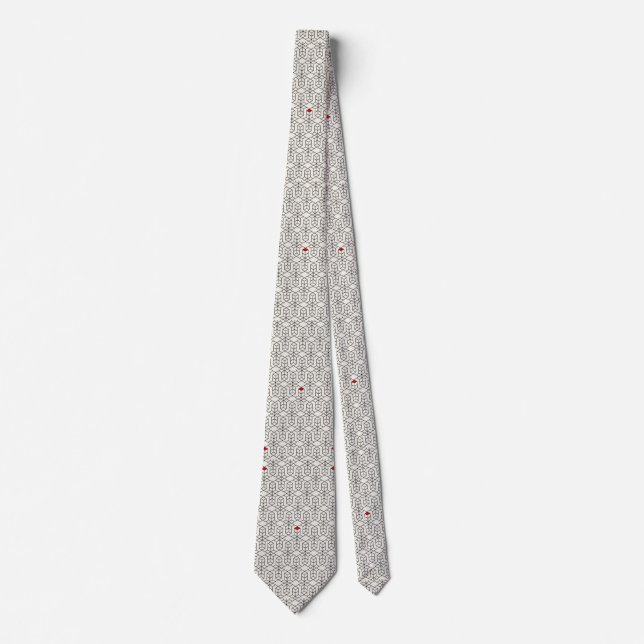 Corbata Regalo de patrón geométrico para papá (Anverso)