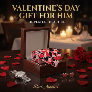 Corbata Regalo del Día de San Valentín para Novio/Esposo