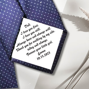 Corbata Regalo del Padre de la Novia para la Novia