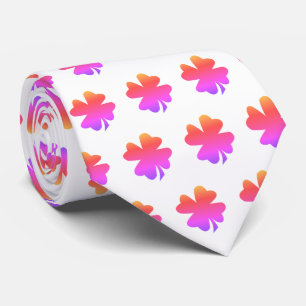 Corbata Regalo Favor del Día de San Patricio Rosa Blanco T