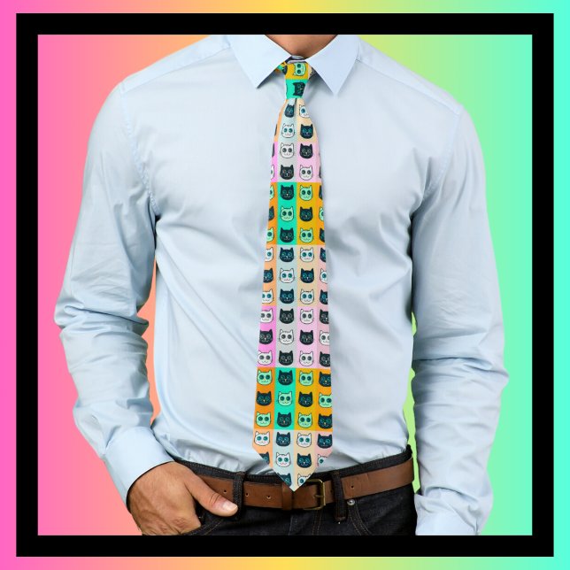 Corbata regalo lindo para los amantes de los gatos (Subido por el creador)