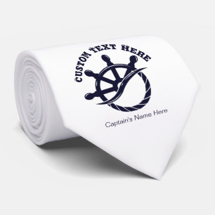 Corbata Regalo náutico de barco capitán personalizado