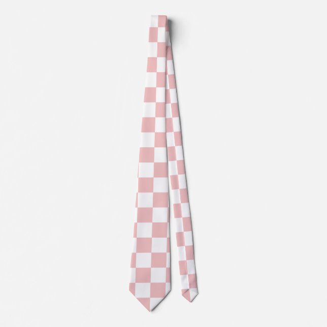 Corbata Regalo para él Cuadro de rosa bebé (Anverso)