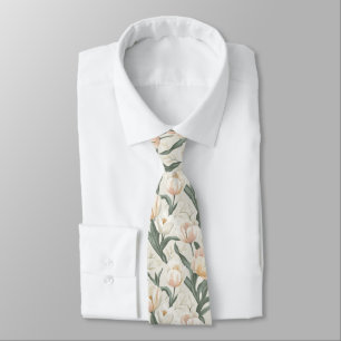 Corbata Regalo único de Navidad para papá Tulipán Floral