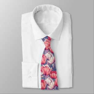 Corbata Regalos artísticos de San Valentín para él Tulipán