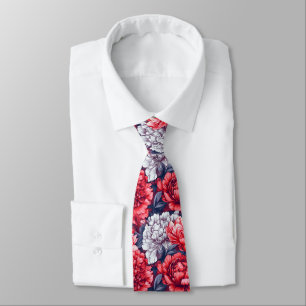 Corbata Regalos artísticos para hombres Peonías