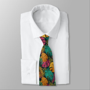 Corbata Regalos atrevidos para marido floral tropical