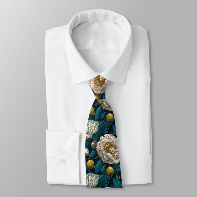 Corbata Regalos Clásicos de San Valentín para Novio Peonía (Atado)