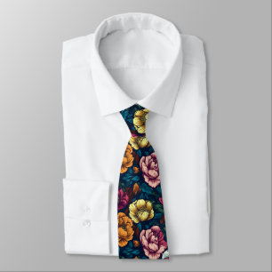 Corbata Regalos clásicos del Día del Padre Peonías Floral