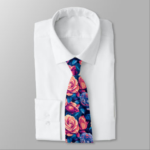 Corbata Regalos Clásicos para Esposo Flor de Rosa