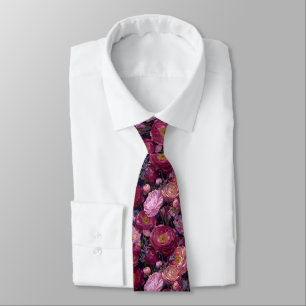 Corbata Regalos Clásicos Para Hombres Floral Ranunculus