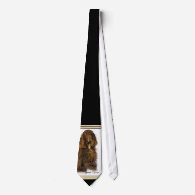 Corbata Regalos de arte de Field Spaniel (Anverso)