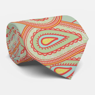 Corbata Regalos de la moderna Naranja amarilla Aqua Mint P