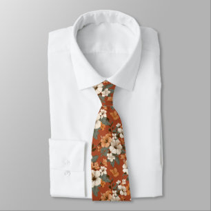 Corbata Regalos de papá artísticos Flor tropical