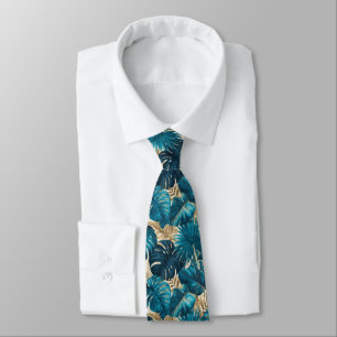 Corbata Regalos de papá modernos Flor tropical
