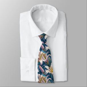Corbata Regalos de San Valentín para hombres flores de lir